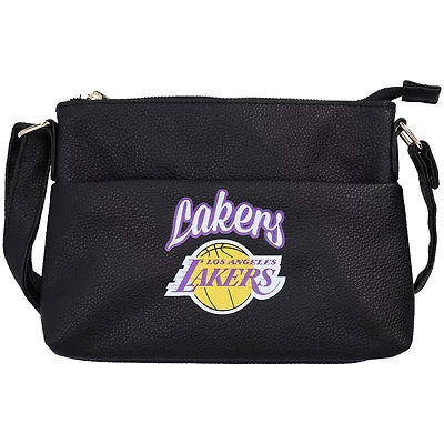 FOCO Los Angeles Lakers Logo Script Crossbody Handbag