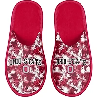 FOCO Ohio State Buckeyes Iconic Logo Scuff Slippers