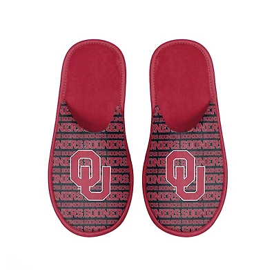 FOCO Oklahoma Sooners Scuff Logo Slide Slippers