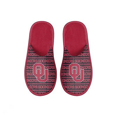 FOCO Oklahoma Sooners Scuff Wordmark Slide Slippers