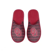 FOCO Oklahoma Sooners Scuff Wordmark Slide Slippers
