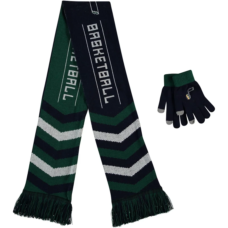 FOCO Utah Jazz Glove Scarf Combo Set