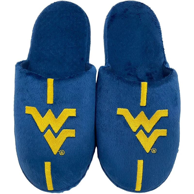 FOCO West Virginia Mountaineers Team Stripe Slippers