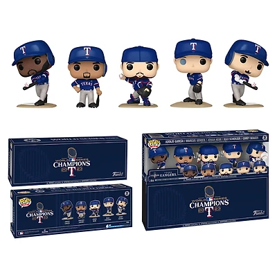 Funko MLB Texas Rangers 2023 World Series Champions Fanatics Exclusive POP Five-Pack