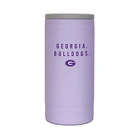 Georgia Bulldogs 12oz Lavender Soft Touch Slim Coolie