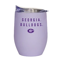 Georgia Bulldogs 16oz Lavender Soft Touch Curved Tumbler