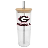 Georgia Bulldogs 24oz Glass Tumbler