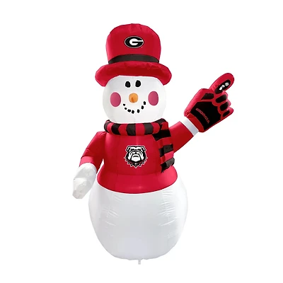 Georgia Bulldogs 7' Inflatable Snowman