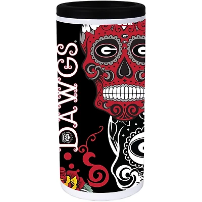 Georgia Bulldogs Dia Stainless Steel 12oz Slim Can Cooler