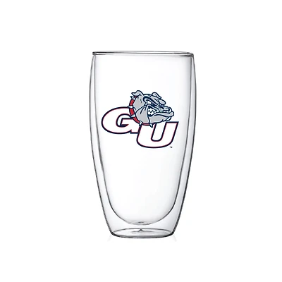 Gonzaga Bulldogs 15oz Double Wall Thermo Glass