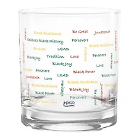 Grambling Tigers 14oz History Month Rocks Glass