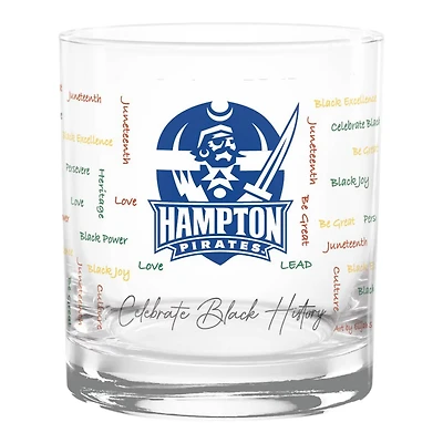 Hampton Pirates 14oz History Month Rocks Glass