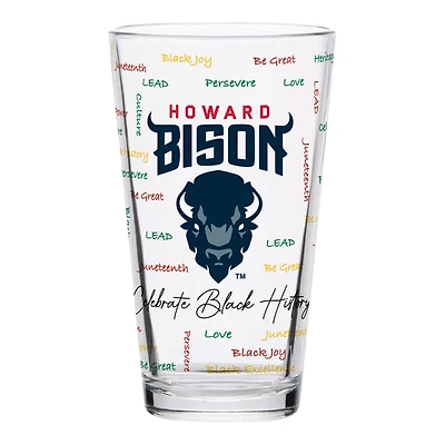 Howard Bison 16oz Pint Glass