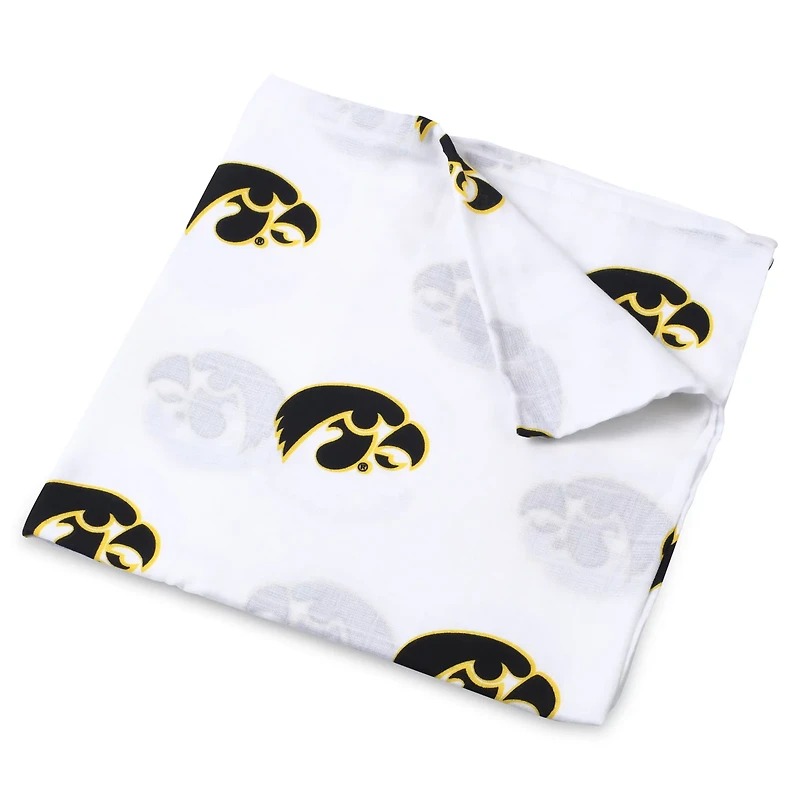 Infant Iowa Hawkeyes 47'' x 47'' Muslin Swaddle Blanket