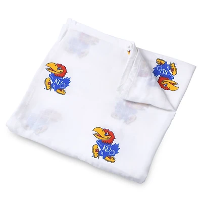 Infant Kansas Jayhawks 47'' x 47'' Muslin Swaddle Blanket