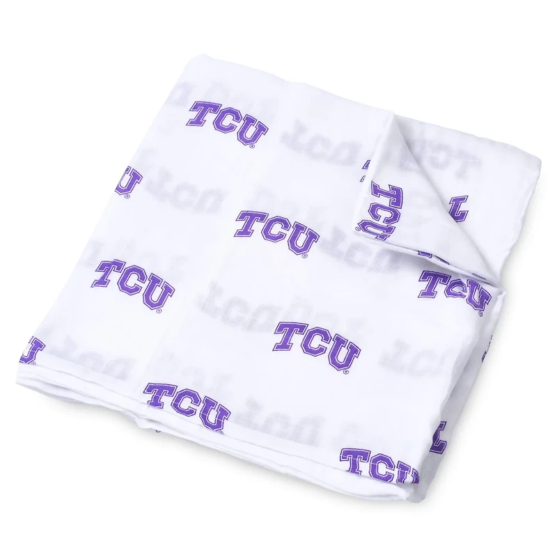 Infant TCU Horned Frogs 47'' x 47'' Muslin Swaddle Blanket