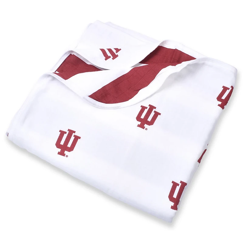Infant Three Little Anchors Indiana Hoosiers 47" x 47" Muslin 4-Layer Blanket