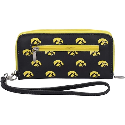 Iowa Hawkeyes Zip-Around Wristlet Wallet