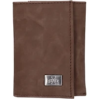 Iowa State Cyclones Leather Trifold Wallet with Concho