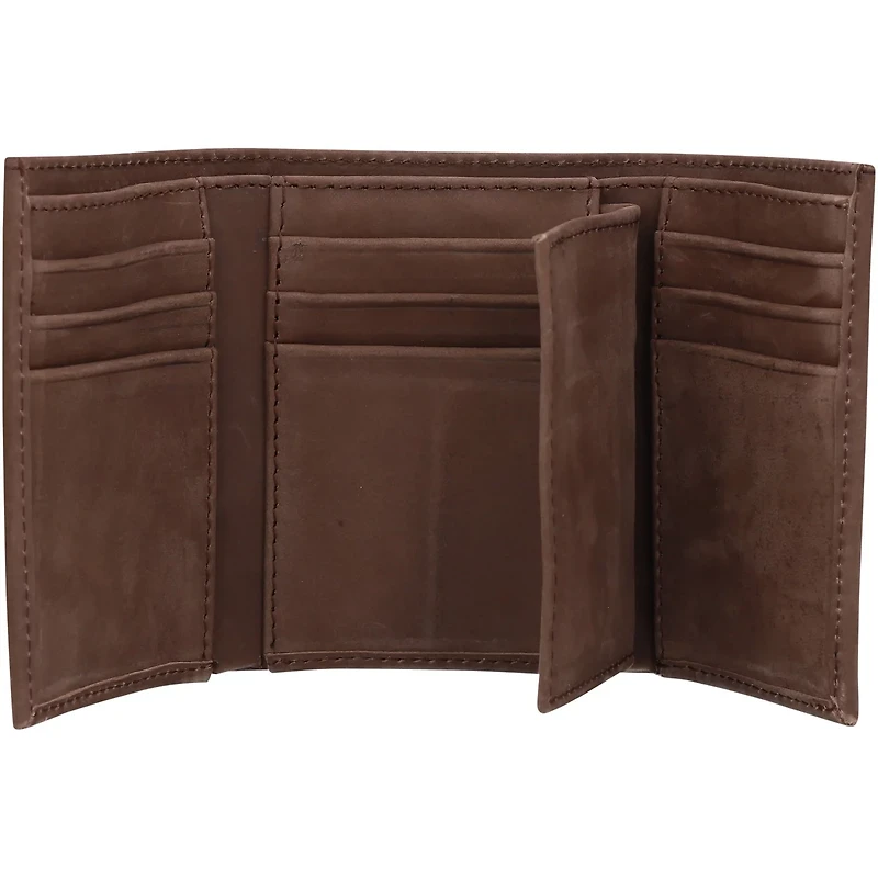 Iowa State Cyclones Leather Trifold Wallet with Concho