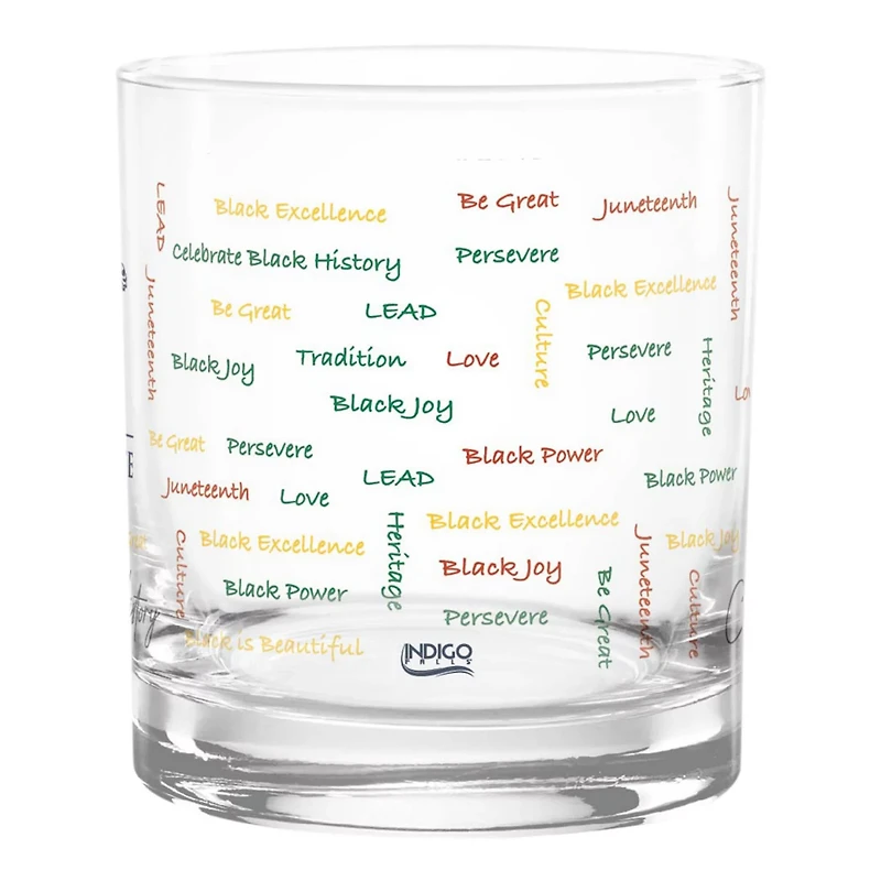 Jackson State Tigers 14oz History Month Rocks Glass