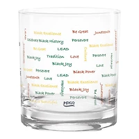 Jackson State Tigers 14oz History Month Rocks Glass