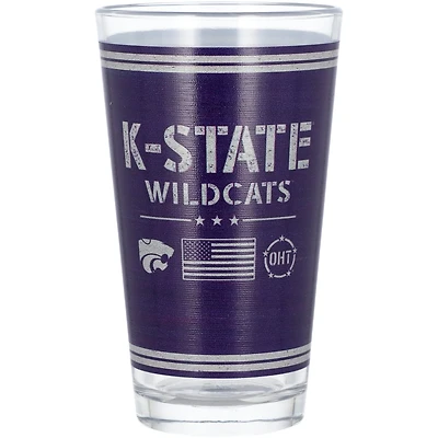 Kansas State Wildcats 16oz OHT Military Appreciation Pint Glass
