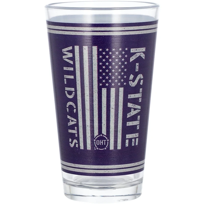 Kansas State Wildcats 16oz OHT Military Appreciation Pint Glass