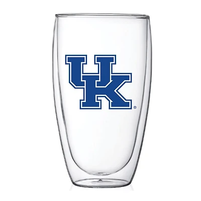 Kentucky Wildcats 15oz Double Wall Thermo Glass