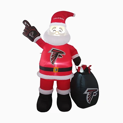 Logo Brands Atlanta Falcons 7 ft Inflatable Santa