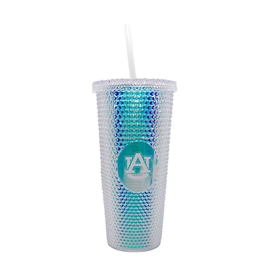Logo Brands Auburn University Iridescent Studded 24 oz Tumbler