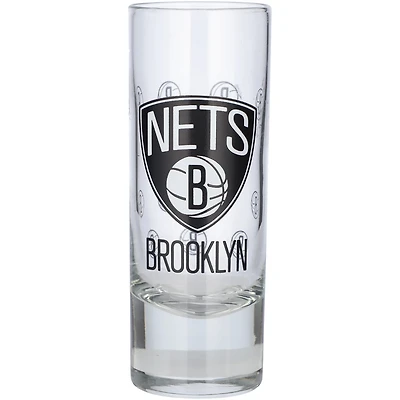 Logo Brands Brooklyn Nets 2.5 oz Satin-Etched Tall Shot Glass