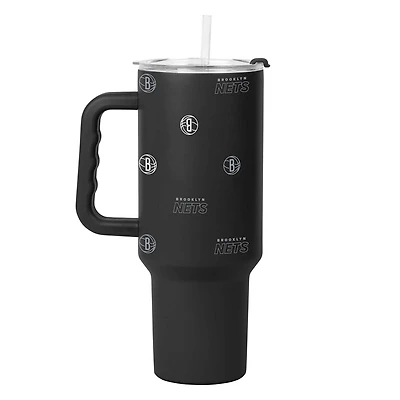 Logo Brands Brooklyn Nets 40 oz Step and Repeat Powder Coat Tumbler