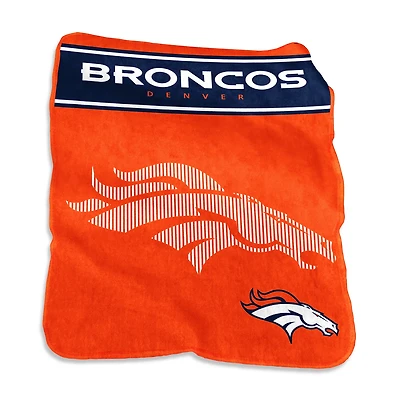 Logo Brands Denver Broncos 60 in x 80 in Raschel Throw