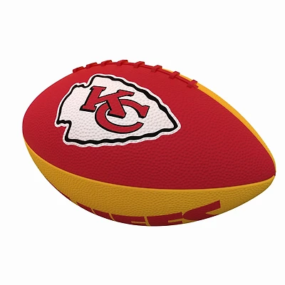 Logo Brands Kansas City Chiefs Pinwheel Logo Junior-Size Rubber Football