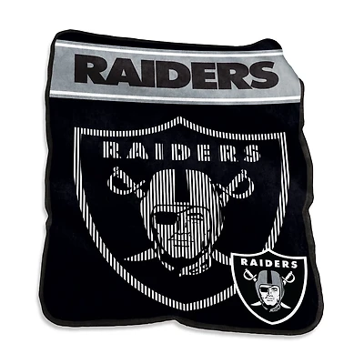 Logo Brands Las Vegas Raiders 60 in x 80 in Raschel Throw
