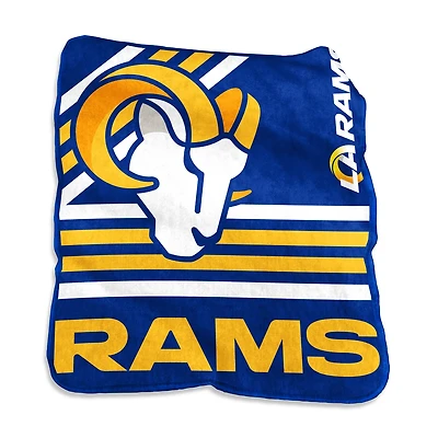 Logo Brands Los Angeles Rams 50 in x 60 in Raschel Throw