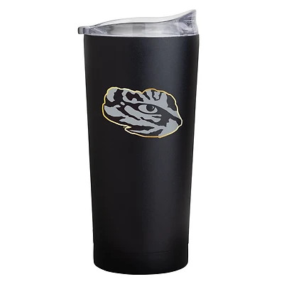 Logo Brands Louisiana State University 20 oz Black Foil Powder Coat Tumbler