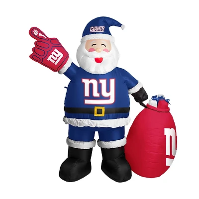 Logo Brands New York Giants 7 ft Inflatable Santa