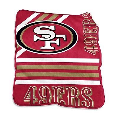 Logo Brands San Francisco 49ers 50 in x 60 in Raschel Throw