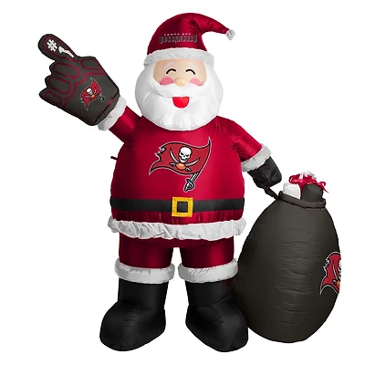 Logo Brands Tampa Bay Buccaneers 7 ft Inflatable Santa