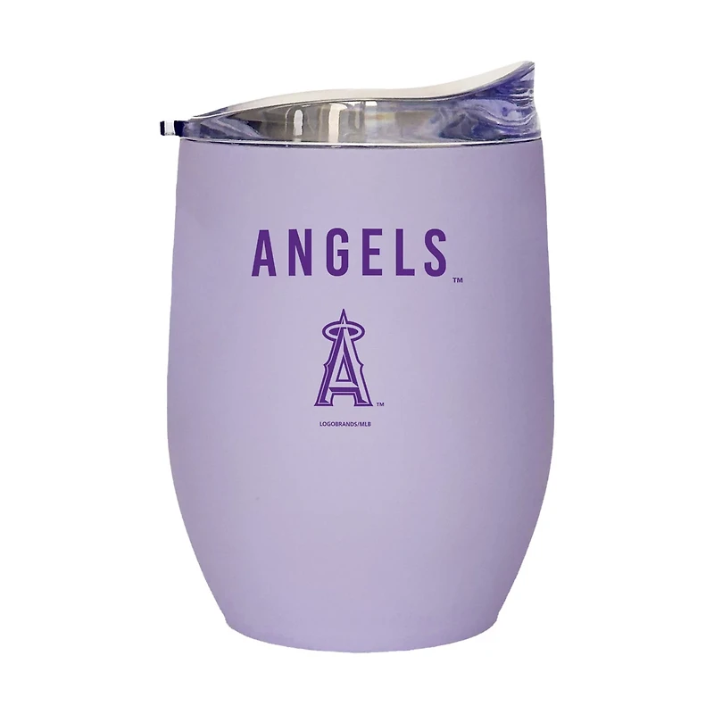 Los Angeles Angels 16oz Lavender Soft Touch Curved Tumbler