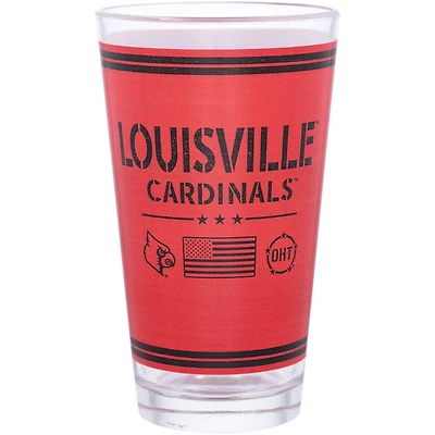 Louisville Cardinals 16oz OHT Military Appreciation Pint Glass
