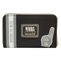 Loungefly Brooklyn Nets Patches Zip-Around Wallet
