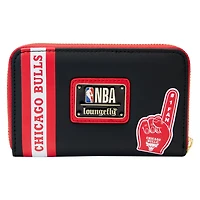 Loungefly Chicago Bulls Patches Zip-Around Wallet