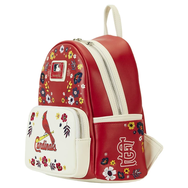 Loungefly St Louis Cardinals Floral Mini Backpack