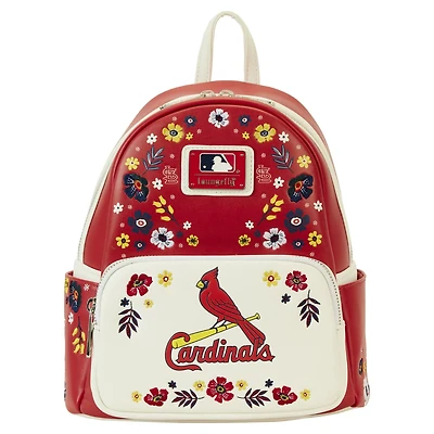 Loungefly St Louis Cardinals Floral Mini Backpack
