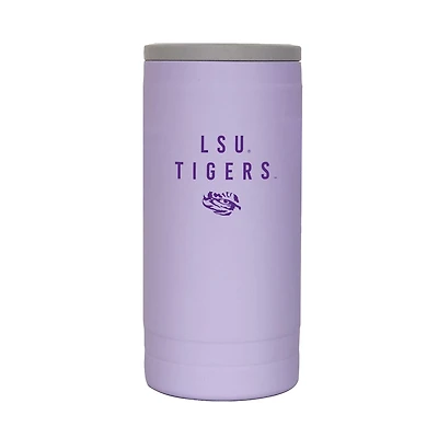 LSU Tigers 12oz Lavender Soft Touch Slim Coolie