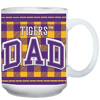 LSU Tigers 15oz Buffalo Plaid Father's Day Mug
