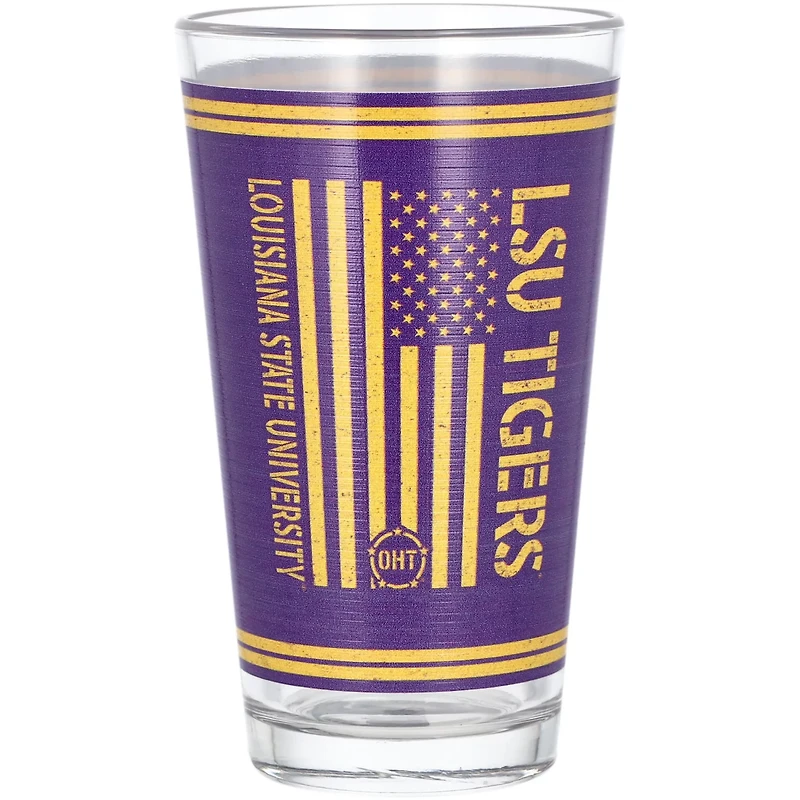 LSU Tigers 16oz OHT Military Appreciation Pint Glass